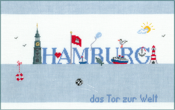 Hamburg  Stickpackung Kreuzstich