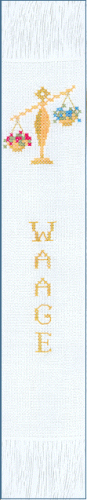 Waage - Kreuzstich - Stickvorlage zum Sticken