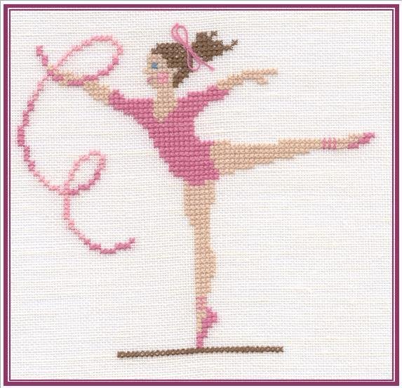 Ballerina - Kreuzstich - Stickvorlage zum Sticken