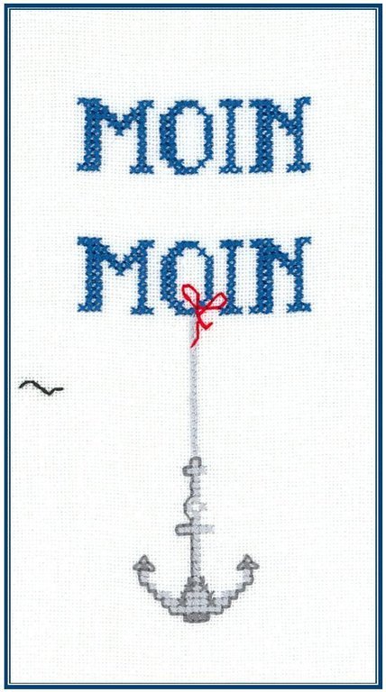 Moin Moin - Kreuzstich - Stickvorlage zum Sticken