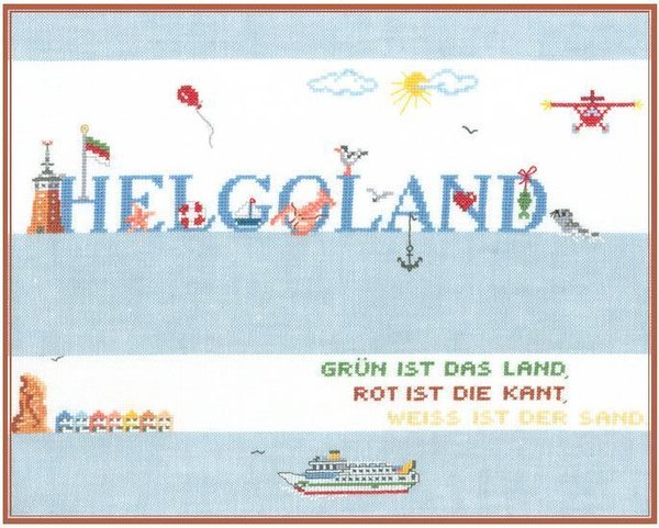 Helgoland - Kreuzstich - Stickvorlage zum Sticken