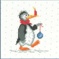 Pinguin Jim  Stickpackung  Kreuzstich