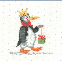 Pinguin Jonny Kreuzstich - Stickvorlage zum Sticken