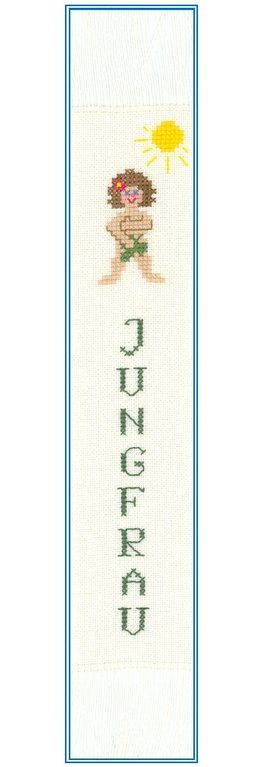Jungfrau - Kreuzstich - Stickvorlage